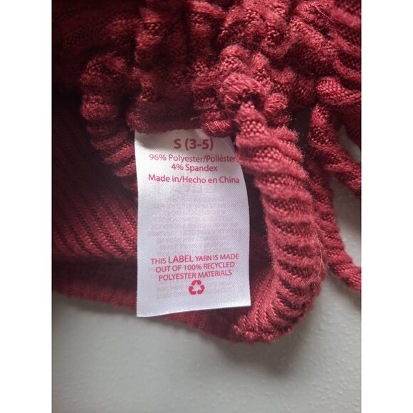 No Boundaries Ribbed Knit Mock Neck Sweater Womens Small Maroon - Picture 5 of 8